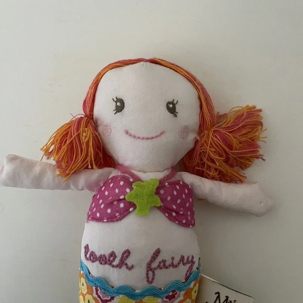 Maison Chic Mermaid Tooth Fairy Pillow Plush Doll Tooth Holder Pocket